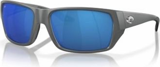 Costa Unisex - Tailfin Sunglasses In Matte Gray Blue Mirror 580P (60)