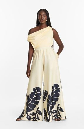 Diarrablu Nala Noir Wide-Leg Palazzo Jant Pants at Nordstrom, Size 3X-Large