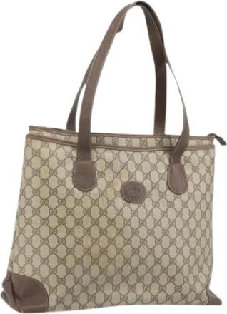 Gucci Pre-owned Tote Bags, female, Beige, Size: ONE SIZE Pre-owned Vintage Tote Bag