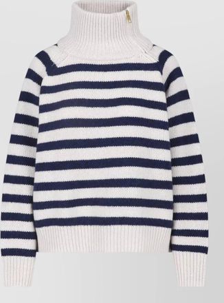 Nili Lotan cashmere striped crewneck sweatshirt