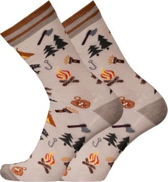 UphillSport Lifestyle Merino L3 Camping Crew Multifunktionssocken - Unisex | braun