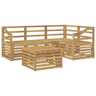 vidaXL Conjunto De Sof&aacute;s De Exterior 5 Pcs Blanco 59 X 59 X 37 Cm Vidaxl