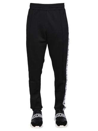 Moschino Elasticated Polyester-Elastane Joggers - Black