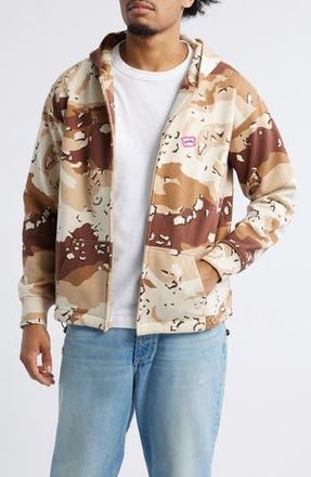 Icecream Shift Camo Crop French Terry Zip Hoodie in Fog at Nordstrom Rack, Size Small
