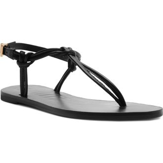 Schutz Nina Ankle Strap Sandal in Black at Nordstrom, Size 6.5