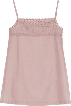 Low Classic LOW Classic, Kleedjes, Dames, Roze, S, Katoen, Scalloped Lace Mini Jurk