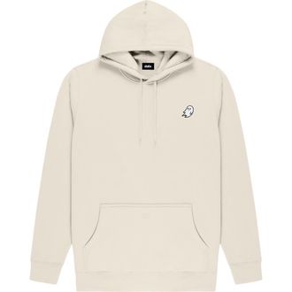 Dalix Ghost Midweight Fleece Classic Hooded Sweatshirt in Ecru at Nordstrom, Size Xx-Large
