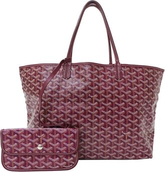 Goyard Bordeaux Coated Canvas Handbag Pouch Tote Bag (Pre-Owned)