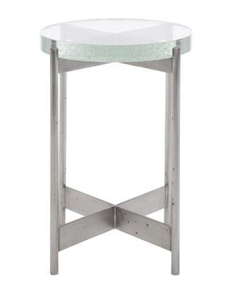 Safavieh Couture Adriella Round Bubble Glass Table