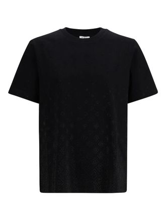 Casablanca crystal monogram T-shirt - Zwart