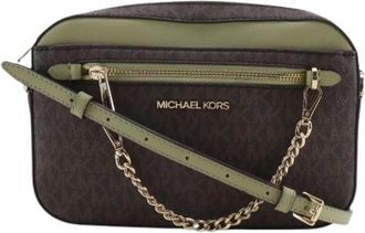 Michael Kors Pre-owned Cross Body Bags, female, Brown, Size: ONE SIZE Pre-owned Plastic Shoulder Bag