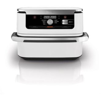 Ninja Af500euwh Foodi Flexdrawer Freidora De Aire Caliente, Color Blanco - Ninja