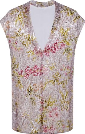 Alberta Ferretti Printed Sequins Shirt