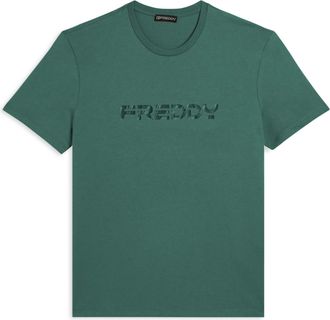 Freddy T-shirt con logo sfumato stampato al centro