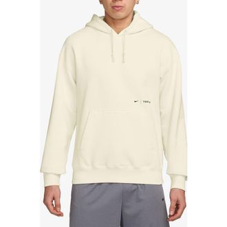 Nike EWWS Cotton French Terry Hoodie in Sail/Black at Nordstrom Rack, Size X-Small