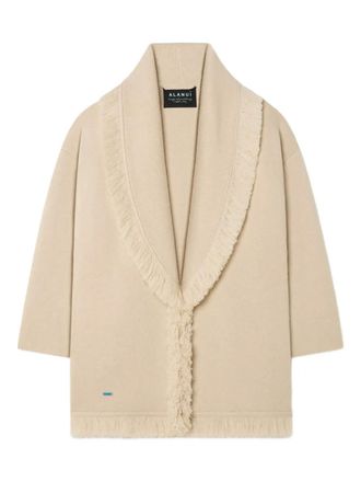 Alanui fringed finest coat - Neutrals
