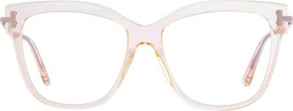 Tom Ford Blue Light Block Butterfly Ladies Eyeglasses FT5704-B 042 54