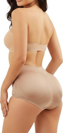 Rago Padded Panty Brief With Removable Pads in Mocha at Nordstrom, Size X-Large