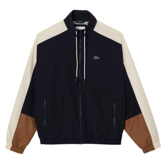 Lacoste Heren Blok Volledige Rits Jacket (Blauw)