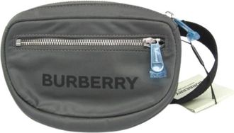 Burberry Pre-owned Canon 8052888 - Heren - Vintage Heuptassen - Grijs - ONE Size - Nylon - Vintage
