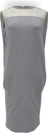 Max Mara Sospiro Cape Shift Dress In Light Blue Triacetate