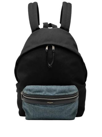 Saint Laurent 2015 Nylon and Denim Classic Hunting backpack - unisex - Denim/Nylon - One Size - Blue