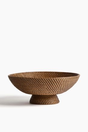H&M Rattanschale mit Fuss - Beige