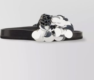 Paco Rabanne embellished flat sole open toe sandal