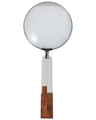 Sagebrook Home 10X4in 2-Toned Handle Magnifying Glass