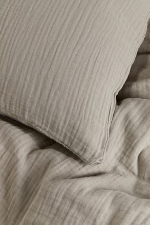 H&M Musselin-Bettwäsche für Einzelbett - Brown