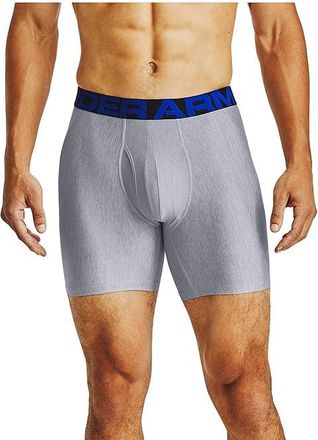 Under Armour Tech 6 Boxerjock(r) 2-Pack Mens Underwear Academy/Mod Gray Light Heather : 4XL, Polyester/Elastane
