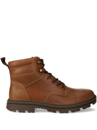 CAT lace-up leather boots - Brown