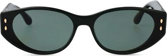 Isabel Marant Occhiali da sole ovali - Nero