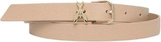 Patrizia Pepe Accessoires, Dames, Beige, M, Leer, Leren Riem
