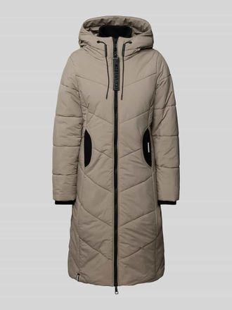 Khujo Steppmantel mit Label-Detail Modell ARIBAY5 in Stein, Gr&ouml;&szlig;e L