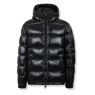 Herno Piumino lucido con cappuccio - - Jackets - Uomo - Nero - 2XL