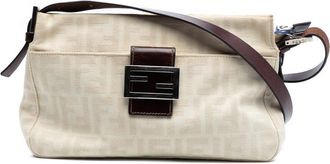 Fendi Pre-owned Fendi Zucca Canvas Shoulder Bag Ladies 222327000000