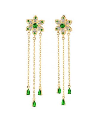 Gabi Rielle 14K Over Silver Earrings