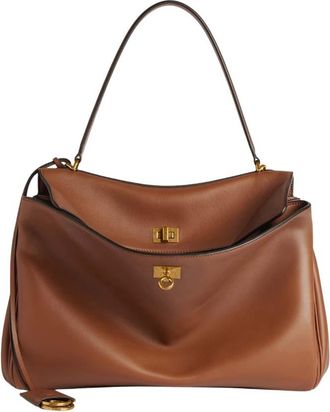 Balenciaga Tan Rodeo Medium Shoulder Bag
