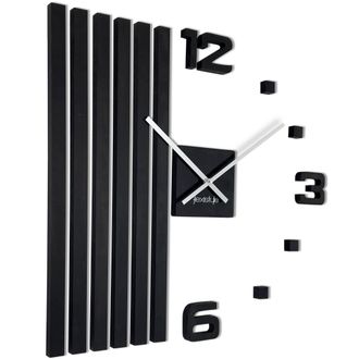 OEM Reloj De Pared De Madera Negra Slm De 60 Cm