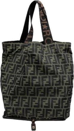 Fendi Pre-owned Tote Bags, female, Brown, Size: ONE SIZE Pre-owned Foldable Tote Bag