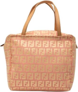 Fendi Pre-owned Canvas Mini Bag - Dames - Vintage Mini Tas - Roze - ONE Size - Vintage