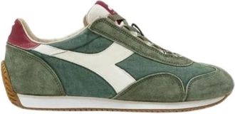 Diadora Equipe H Canvas Stone Wash Sneakers - Heren - Sneakers - Groen - 40 EU - Schoenen