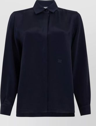 Max Mara silk long-sleeve shirt