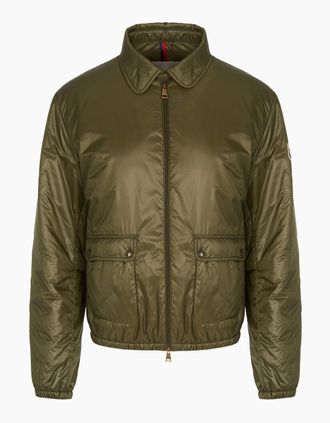 Moncler Womens Womens Lanset Jacket Green - Size: 10
