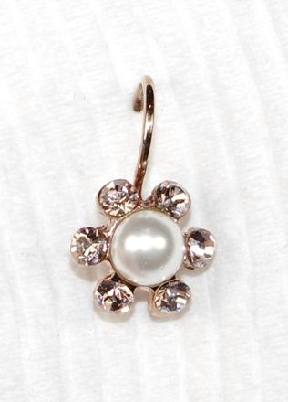 Mariana Womens Cookie Dough Earrings In Pearl/ Rose Gold