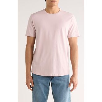 Open Edit Crewneck Stretch Cotton T-Shirt in Purple Lilac at Nordstrom, Size Xx-Large