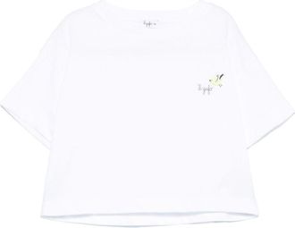 Il Gufo logo-embroidered T-shirt - kids - Cotton - 2 - White