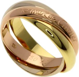 Cartier Trinity Yellow Gold (18K) Pink Gold (18K) White Gold (18K) Band Ring (Pre-Owned)