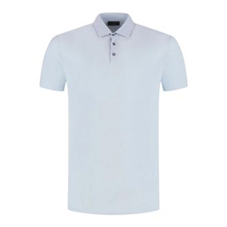Zanone Polo Shirts, male, Blue, Size: 2XL Polo MC